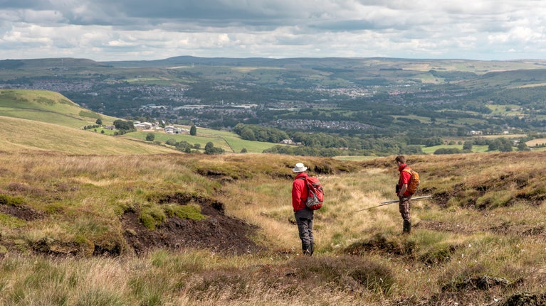 View over Holcombe Moor